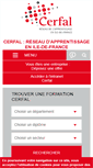 Mobile Screenshot of cerfal-apprentissage.fr