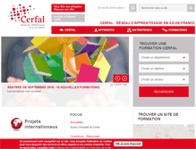Tablet Screenshot of cerfal-apprentissage.fr